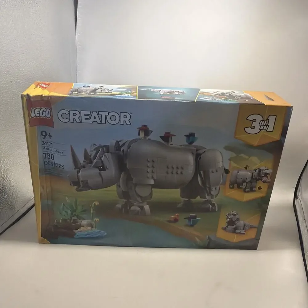 LEGO Creator 3 in 1 Wild Animals: Majestic Rhino with Birds Multicolor